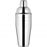 Engraved Bachelor Martini Cocktail Shaker